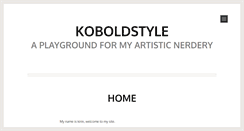 Desktop Screenshot of koboldstyle.org