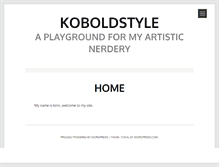 Tablet Screenshot of koboldstyle.org